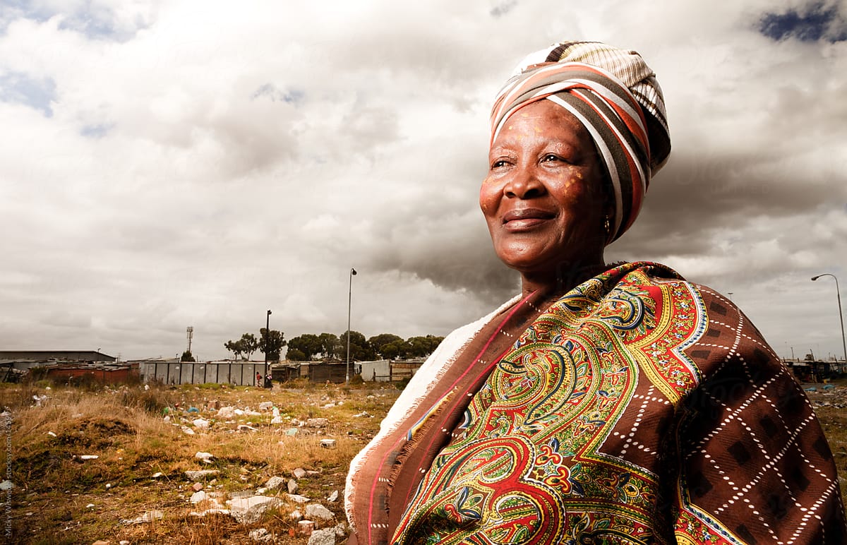 Smiling Black African Xhosa Woman