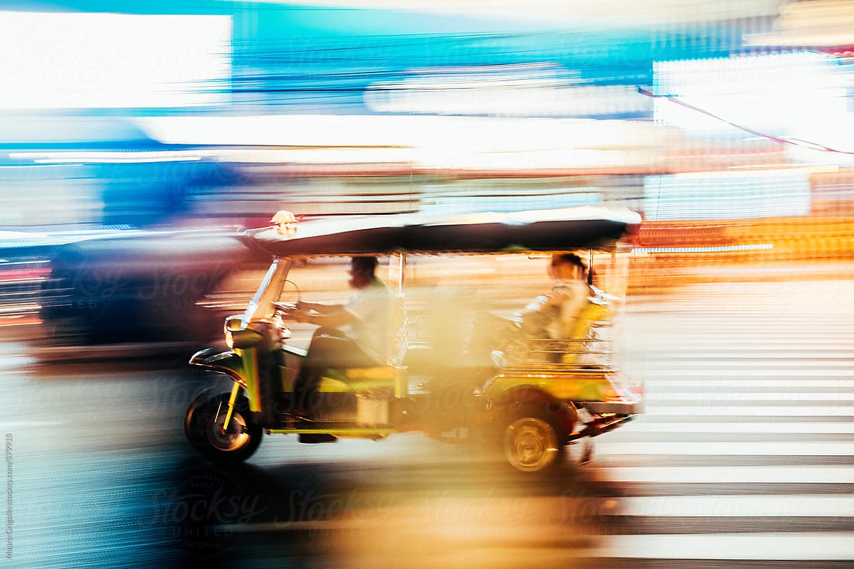 Tuc Tuc, Auto rickshaw in Bangkok, Thailand