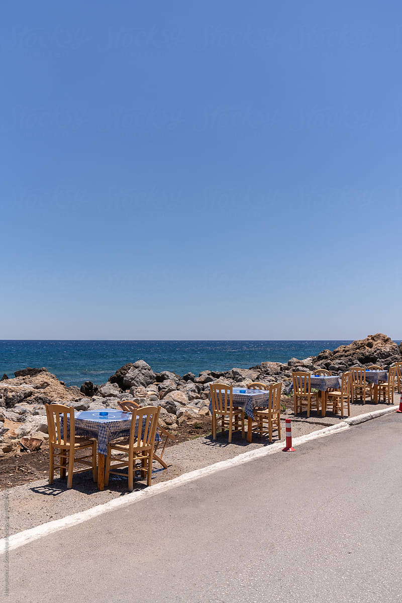 Restaurant Terrace With Sea View