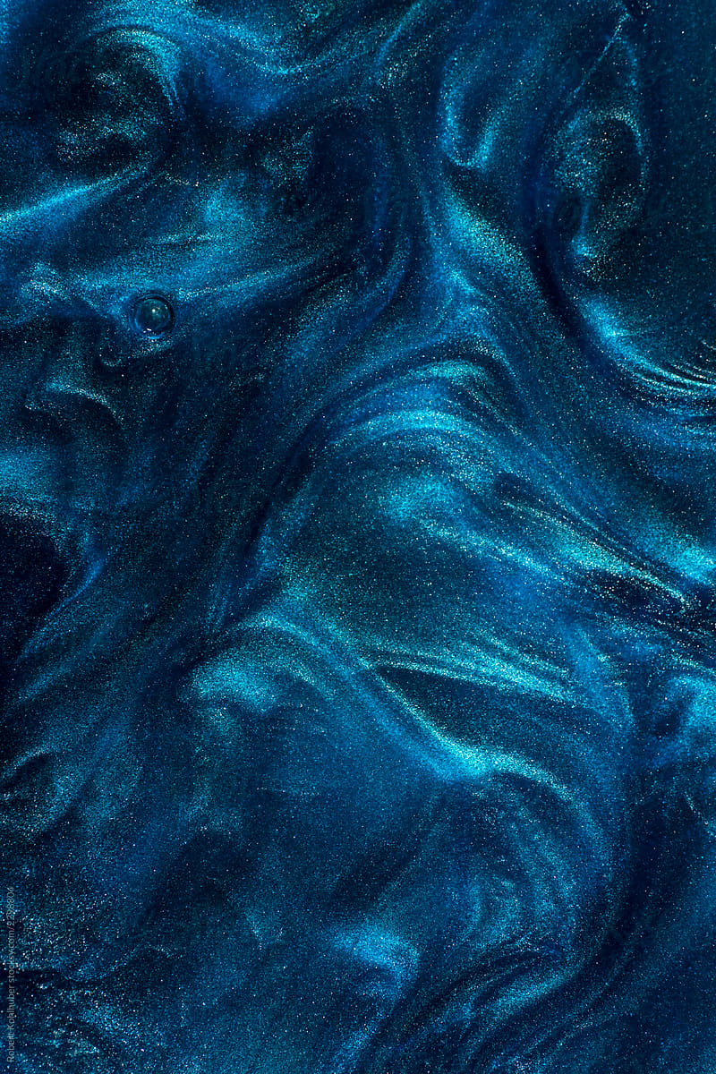 Abstract Blue Metallic Background