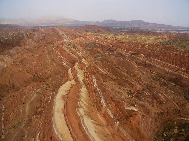 Danxia Landform Geological Park in Gansu China