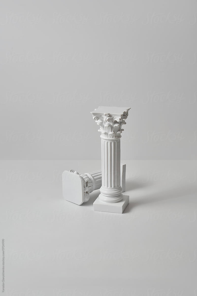 Plaster antique columns