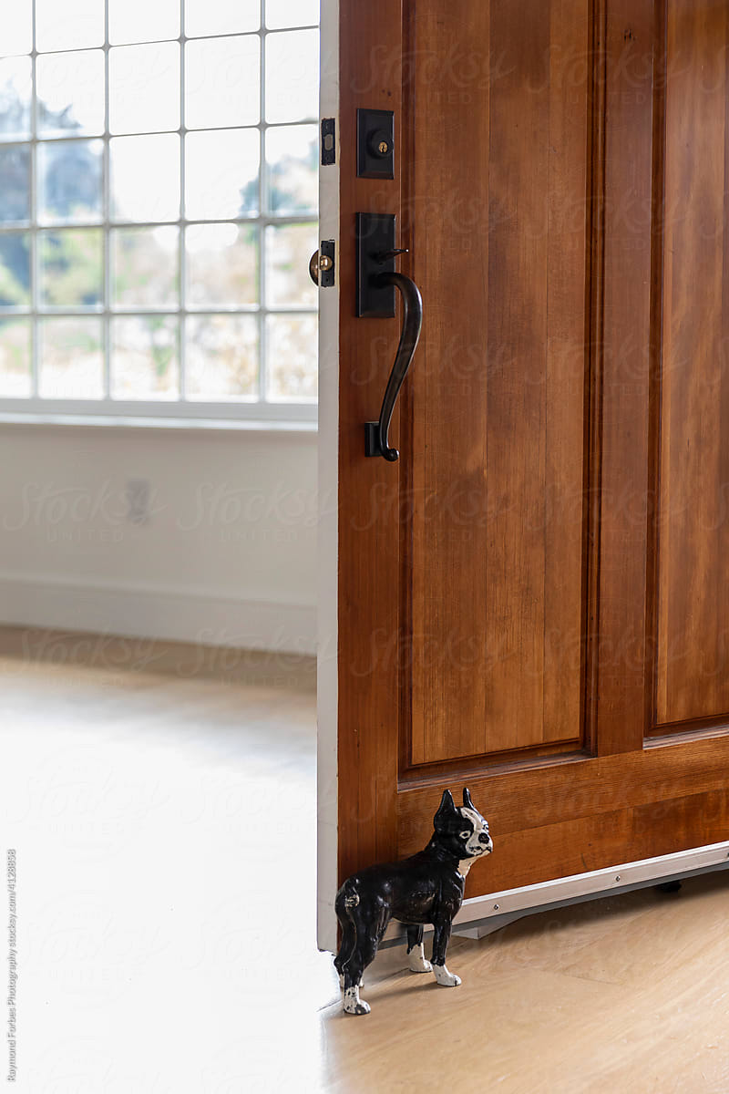 Decorative Dog Door Stopper