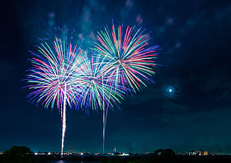 Fireworks In Portrait by Stocksy Contributor Leslie Taylor - Stocksy