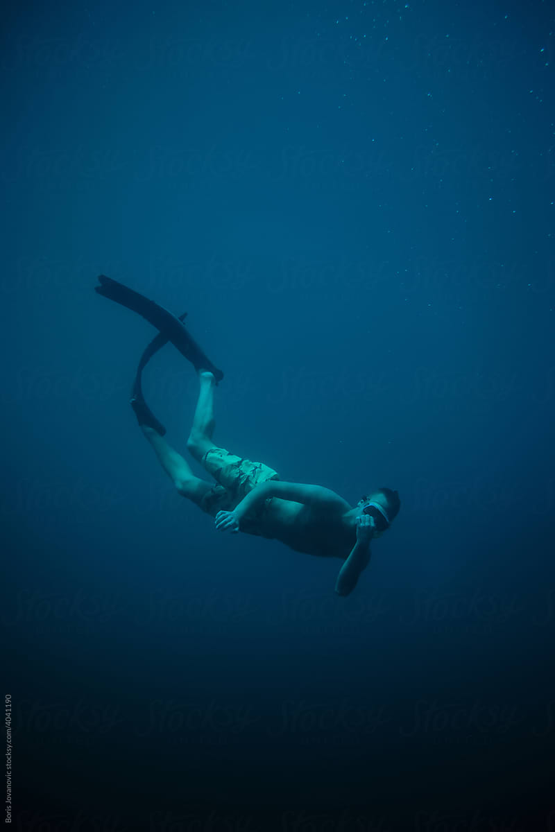 Young Snorkeling Diver