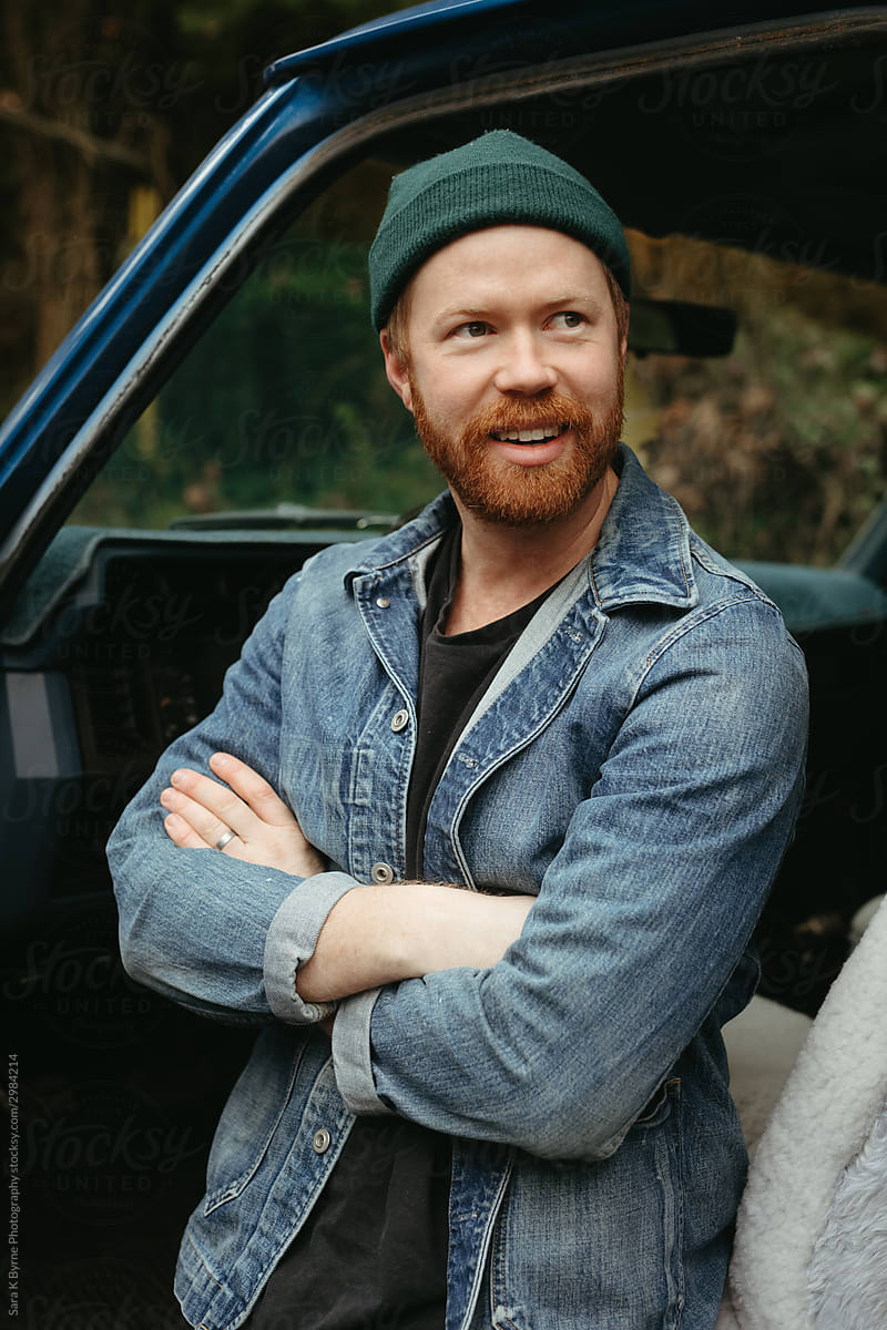 a-dude-and-his-truck-stock-image-everypixel