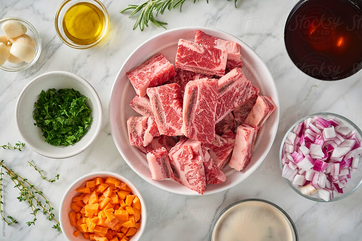 Ingredients for Braised Short Ribs