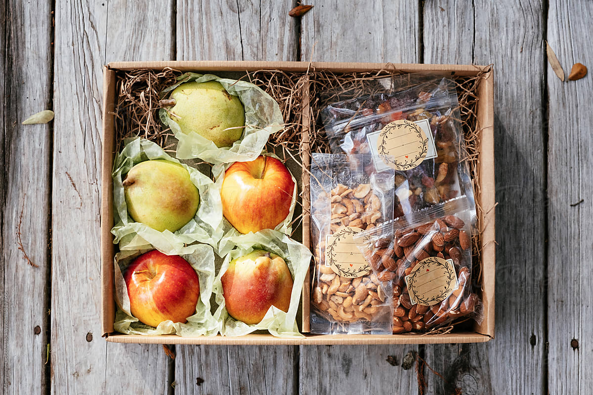Fruit and Nut Holiday Gift Box