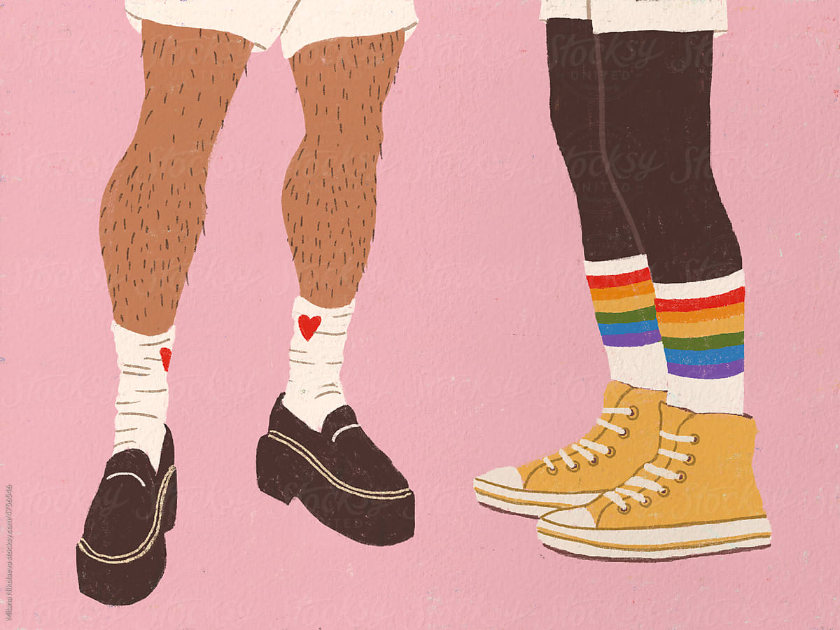 People at the Pride illustration