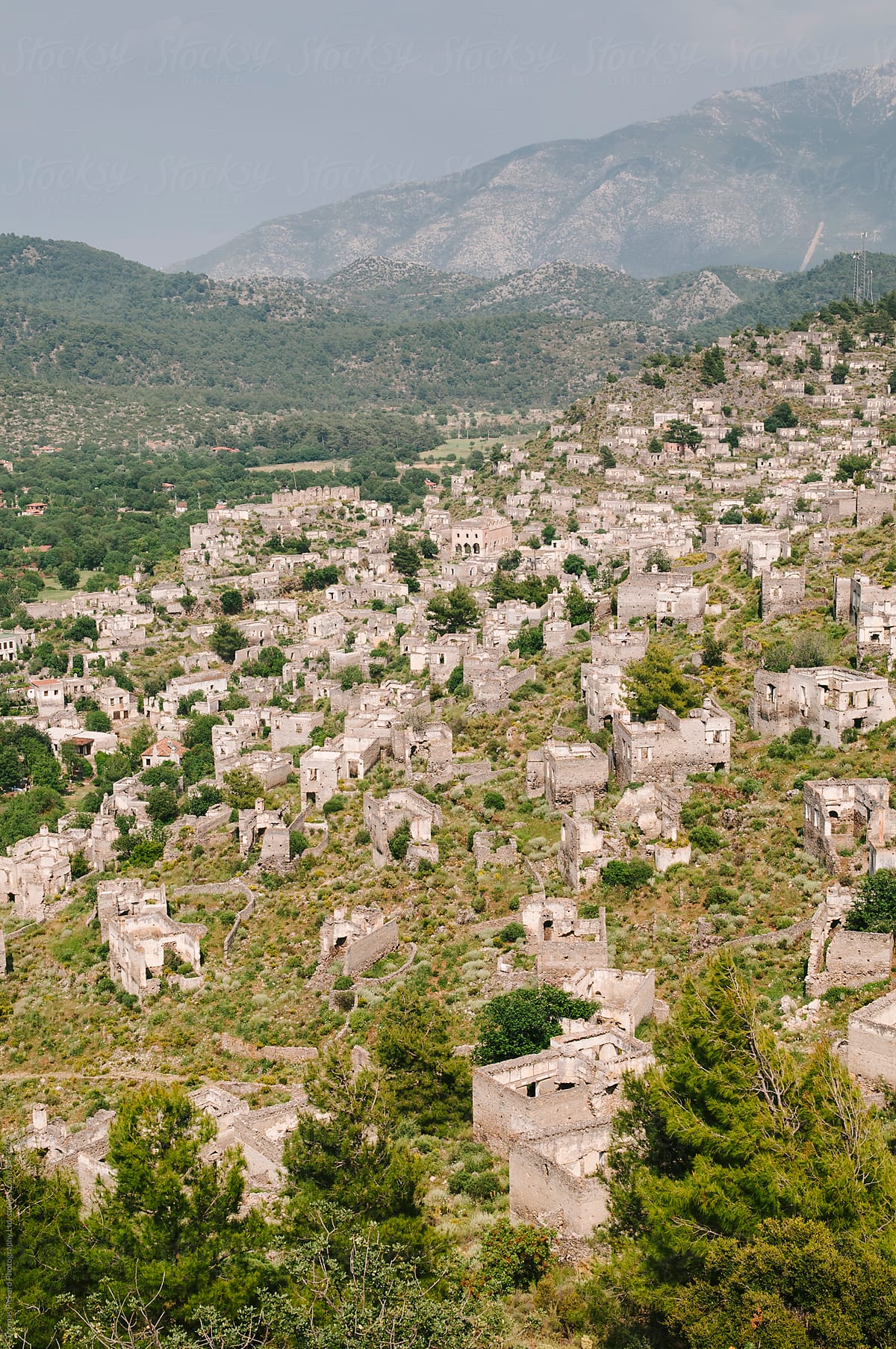 The abandoned town of Kayakoy, Turkey.