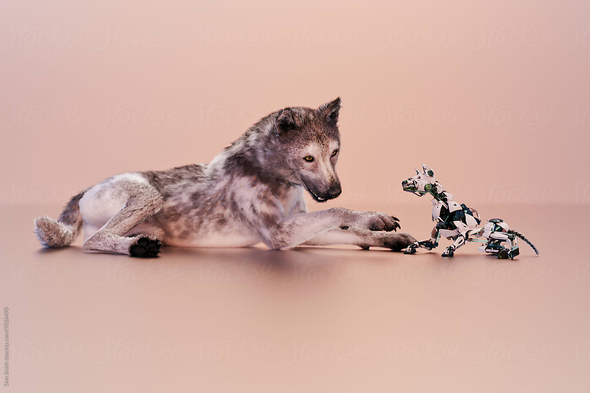 Robot dog series: real dog meets robot dog