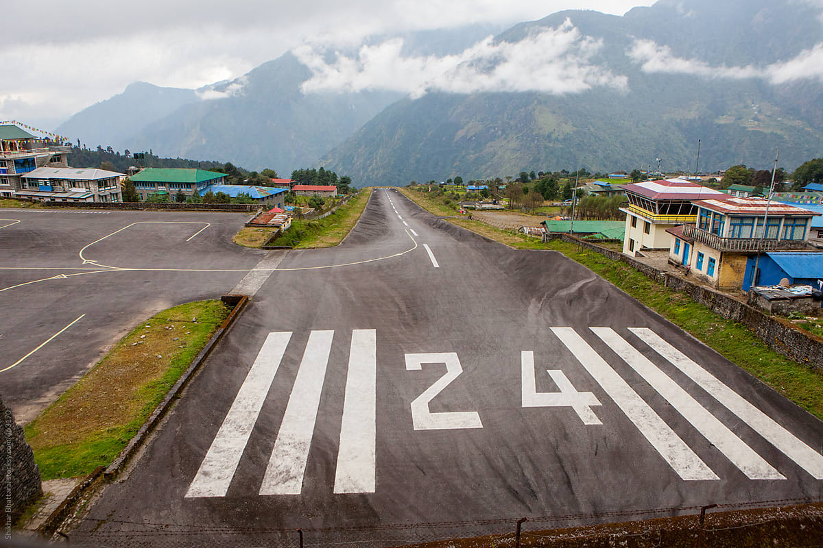 Tenzing-Hillary Airport, Lukla, Solukhumbu, Nepal.