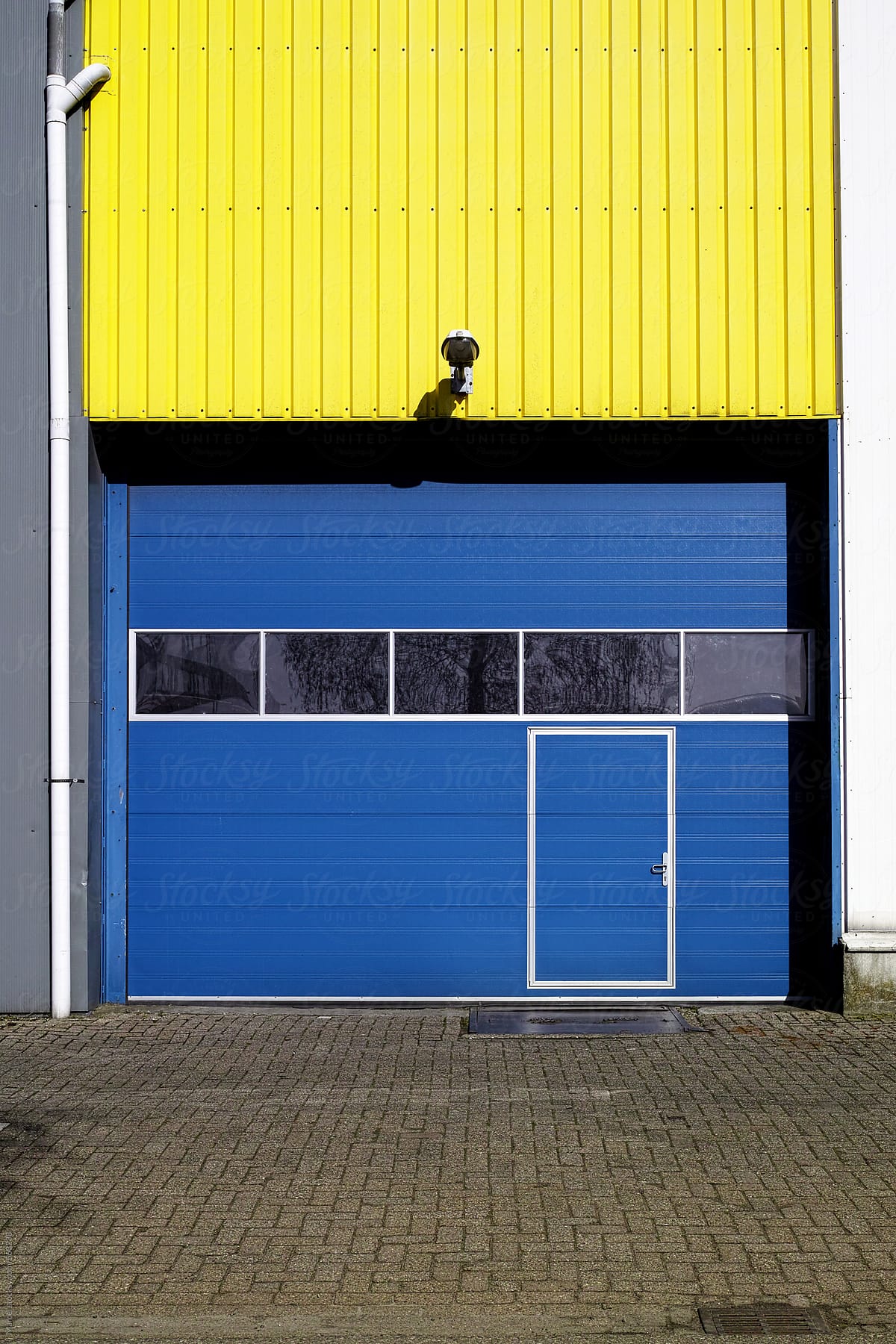 Colorful business warehouse