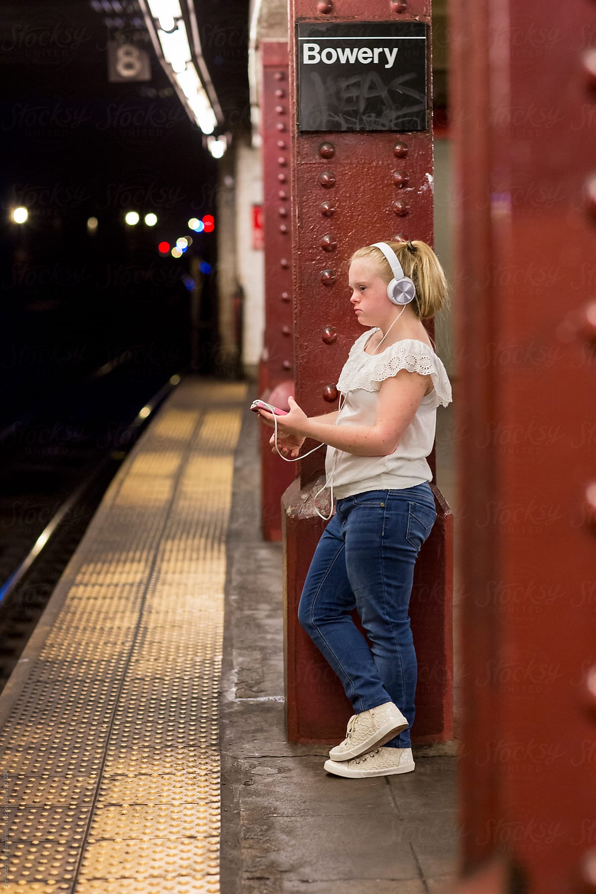 Young Adult In The Subway By Stocksy Contributor Bowery Image Group