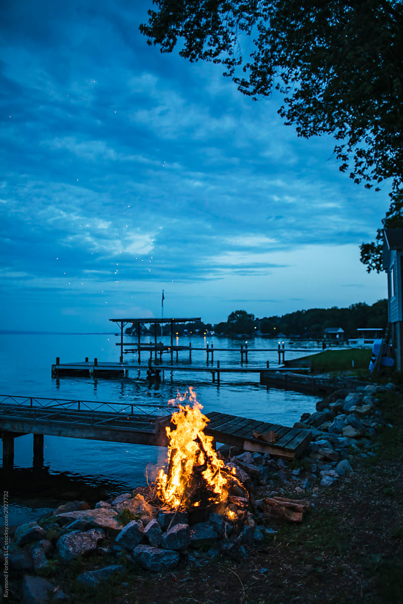 Bonfire by the Lake
