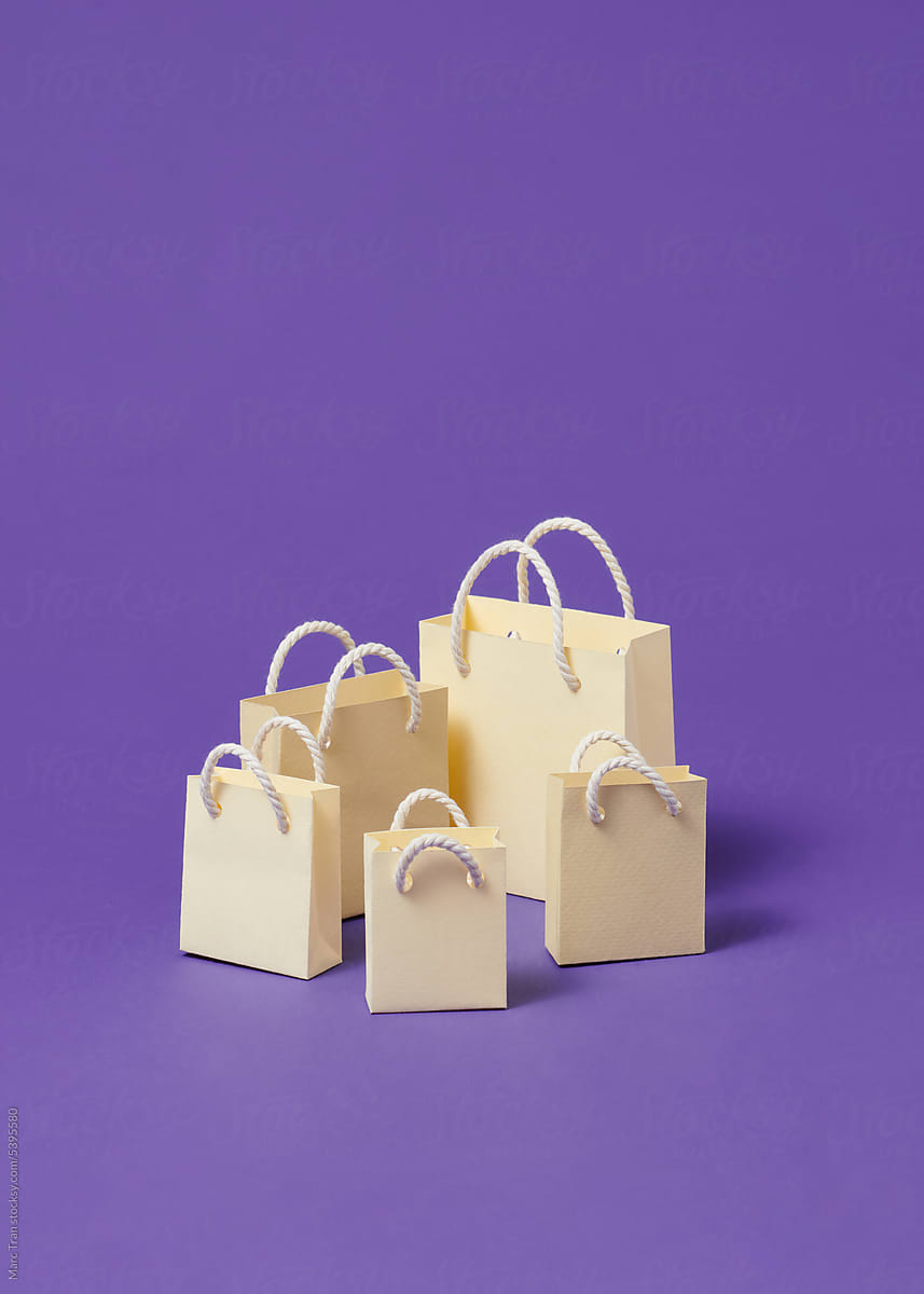various size shopping bags