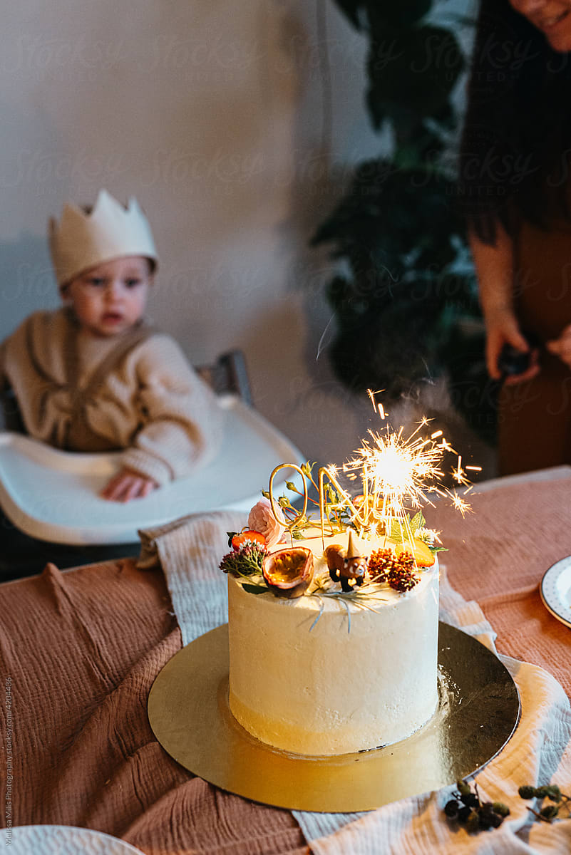 Birthday celebration for a one year old baby