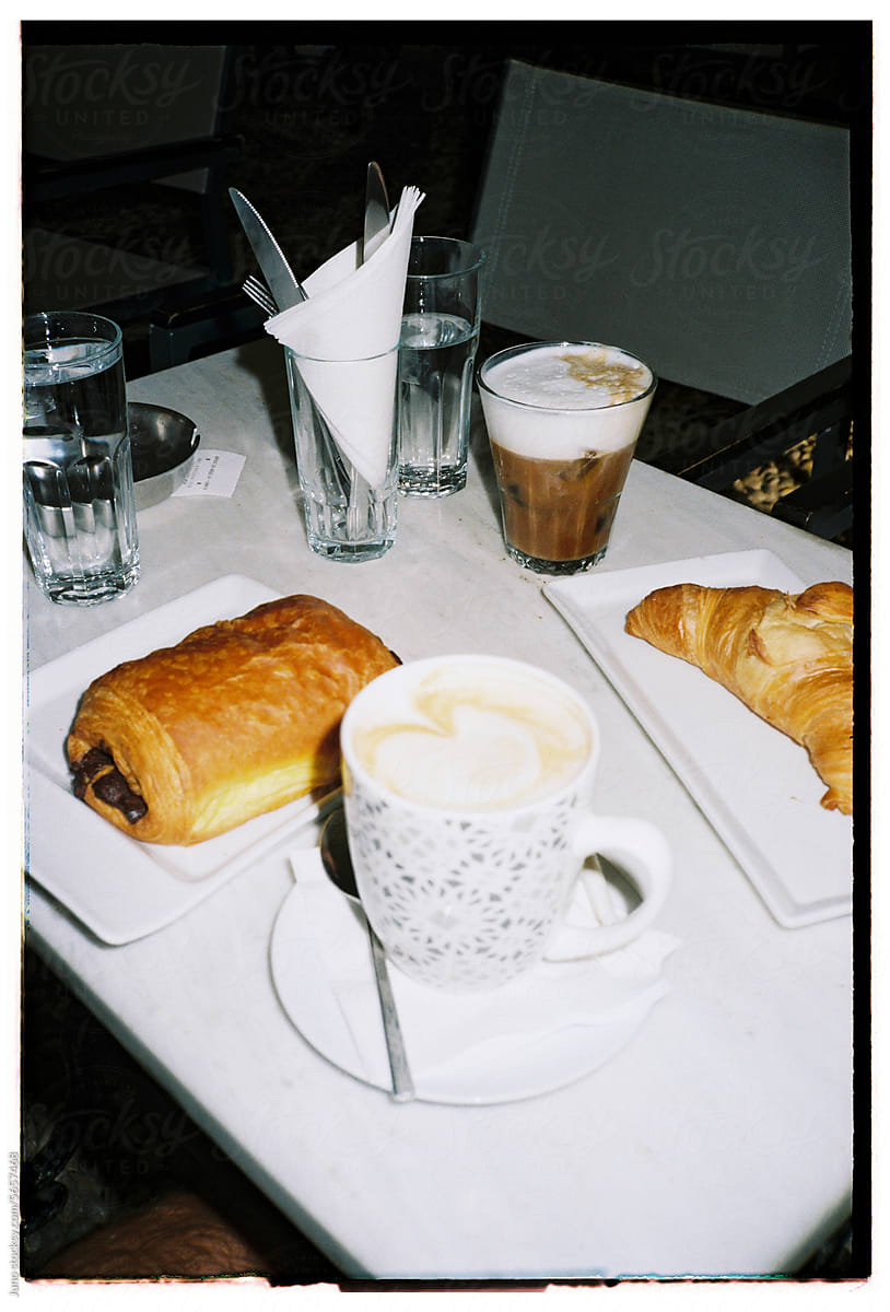 UGC flash croissants and coffee