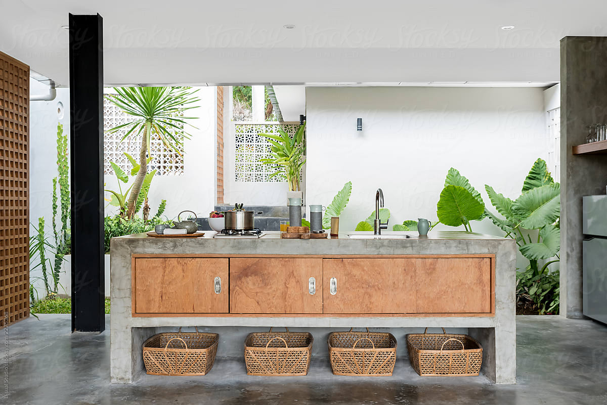 Modern Open Kitchen In Luxury Villa, Bali by Bisual Studio - Stocksy United
