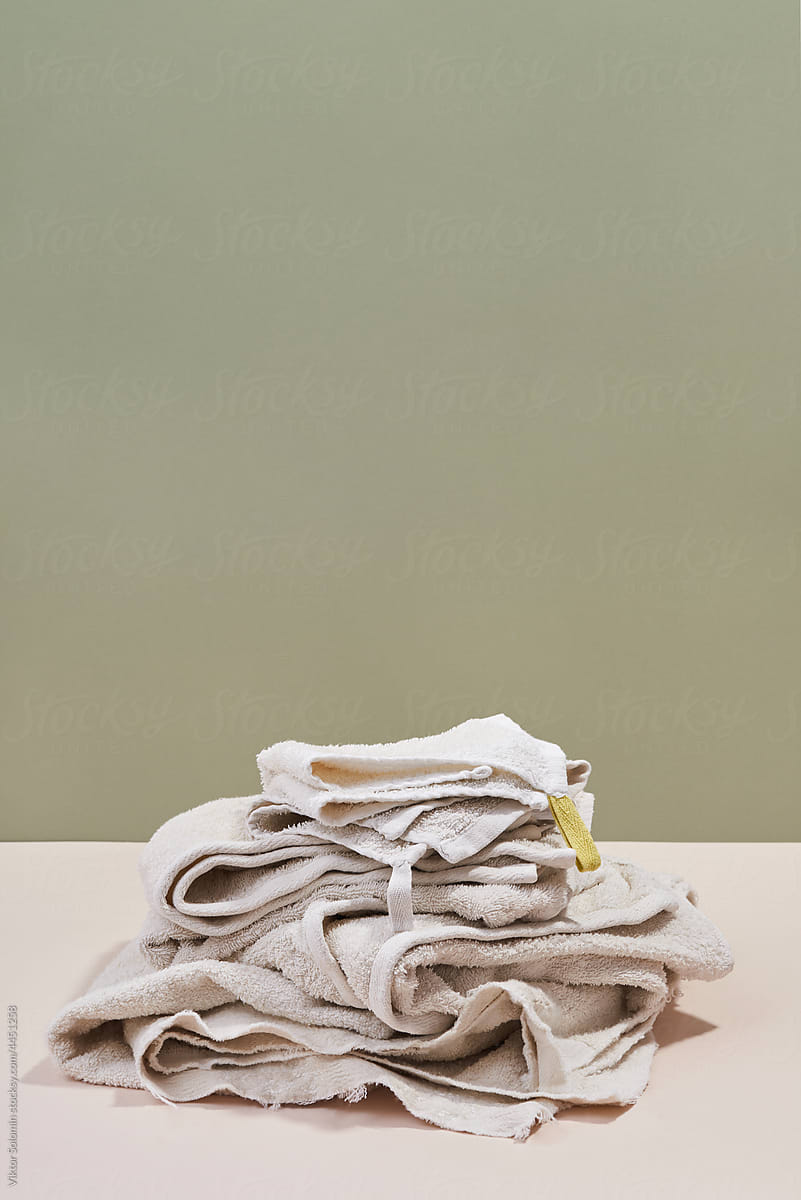 Stack of towels for SPA procedure