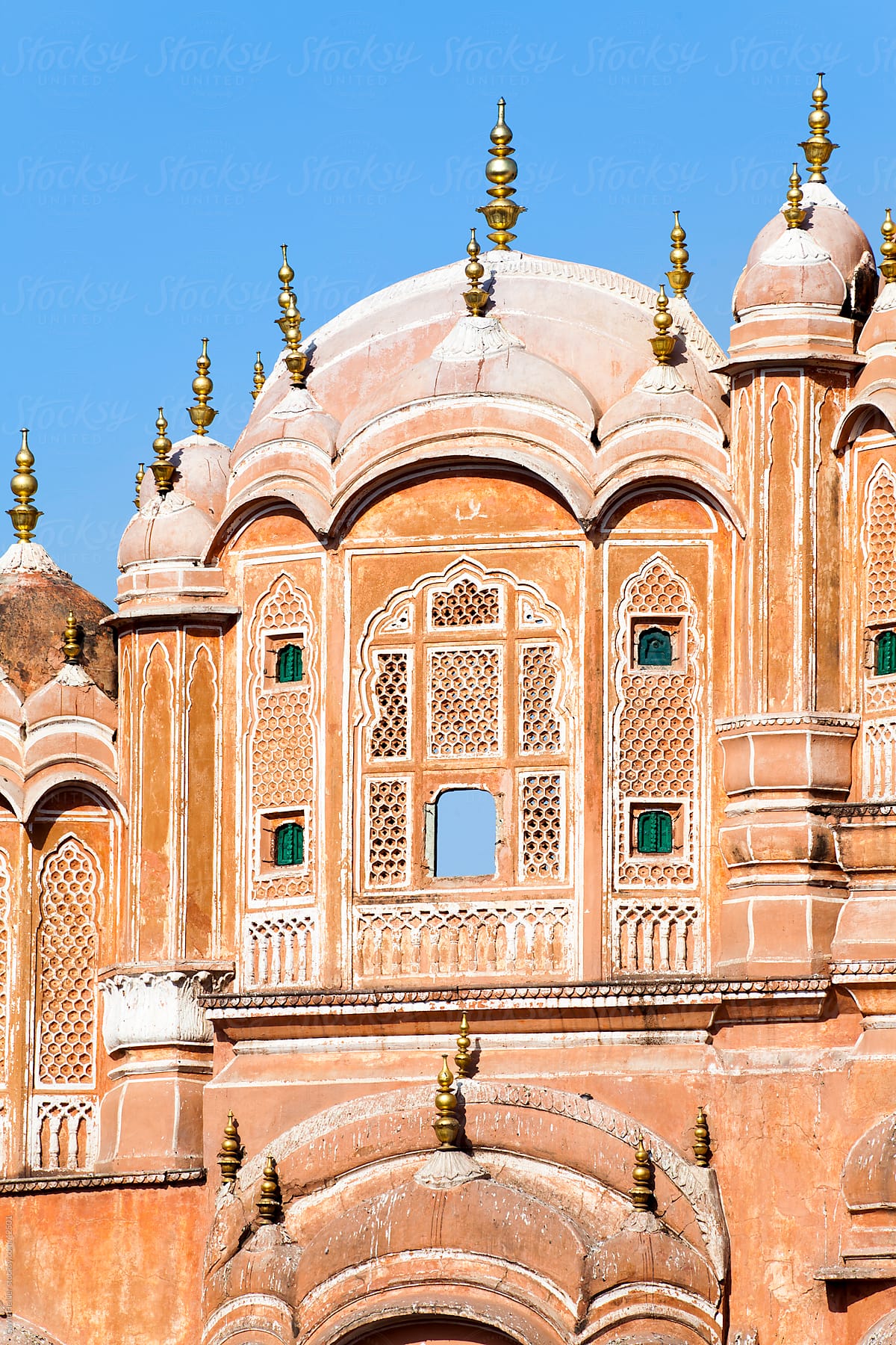 India, Rajasthan, Jaipur, Hawa Mahal, Palace of the Winds, built in 1799