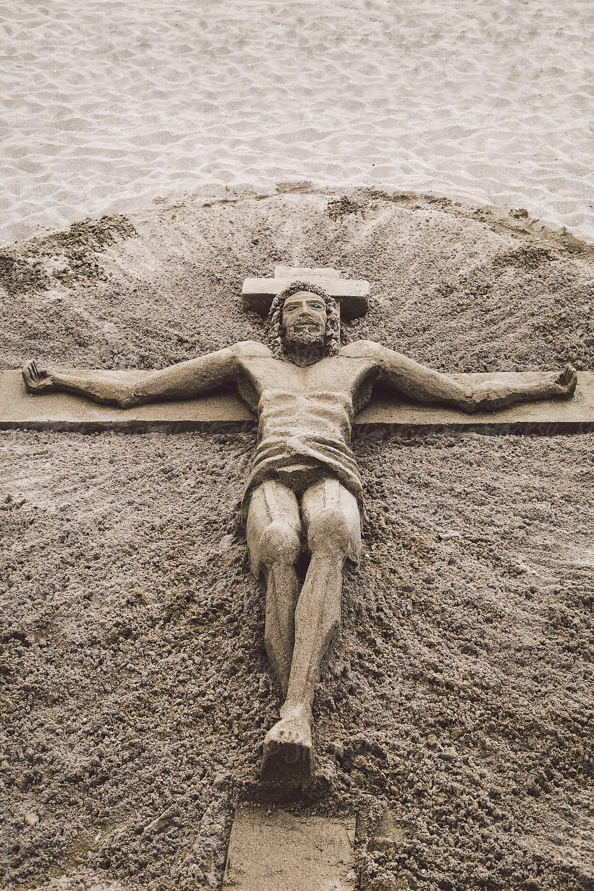Jesuschrist Sand Sculpture