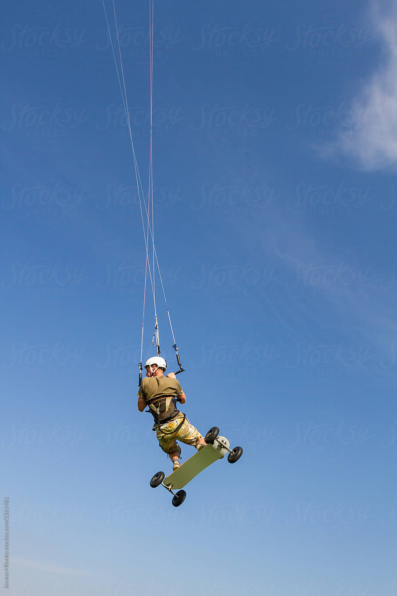 Kite board jump