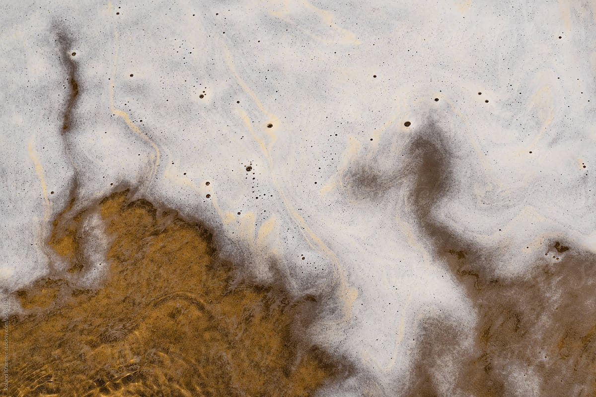 Abstract Sea Foam Formation