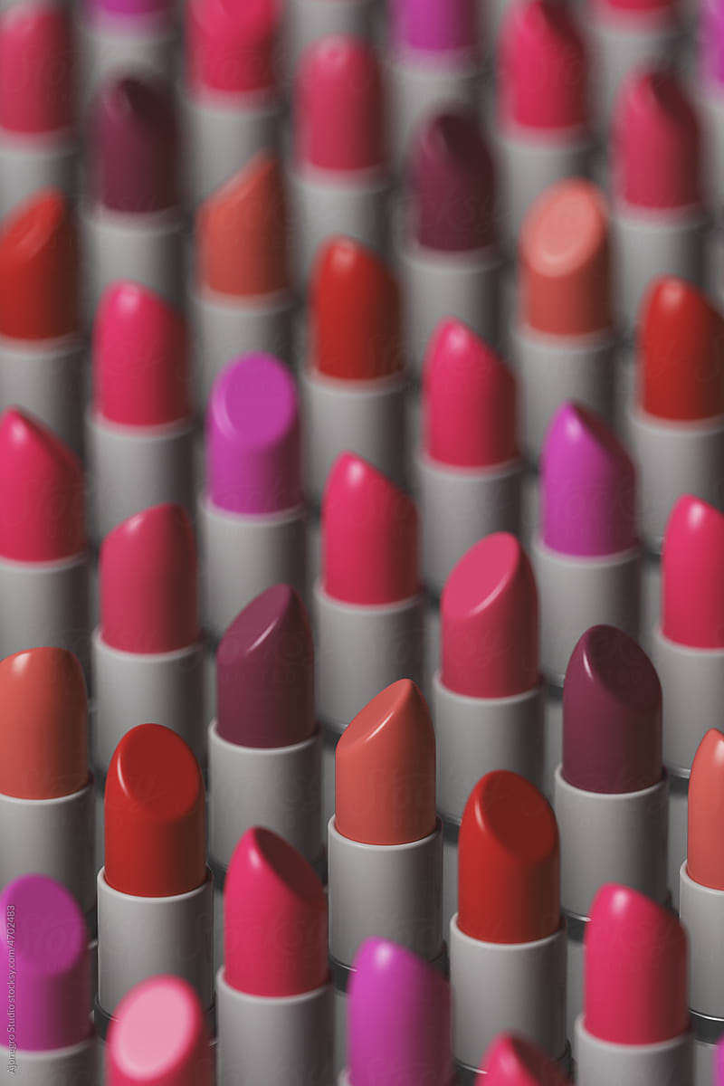 3d lipstick pattern