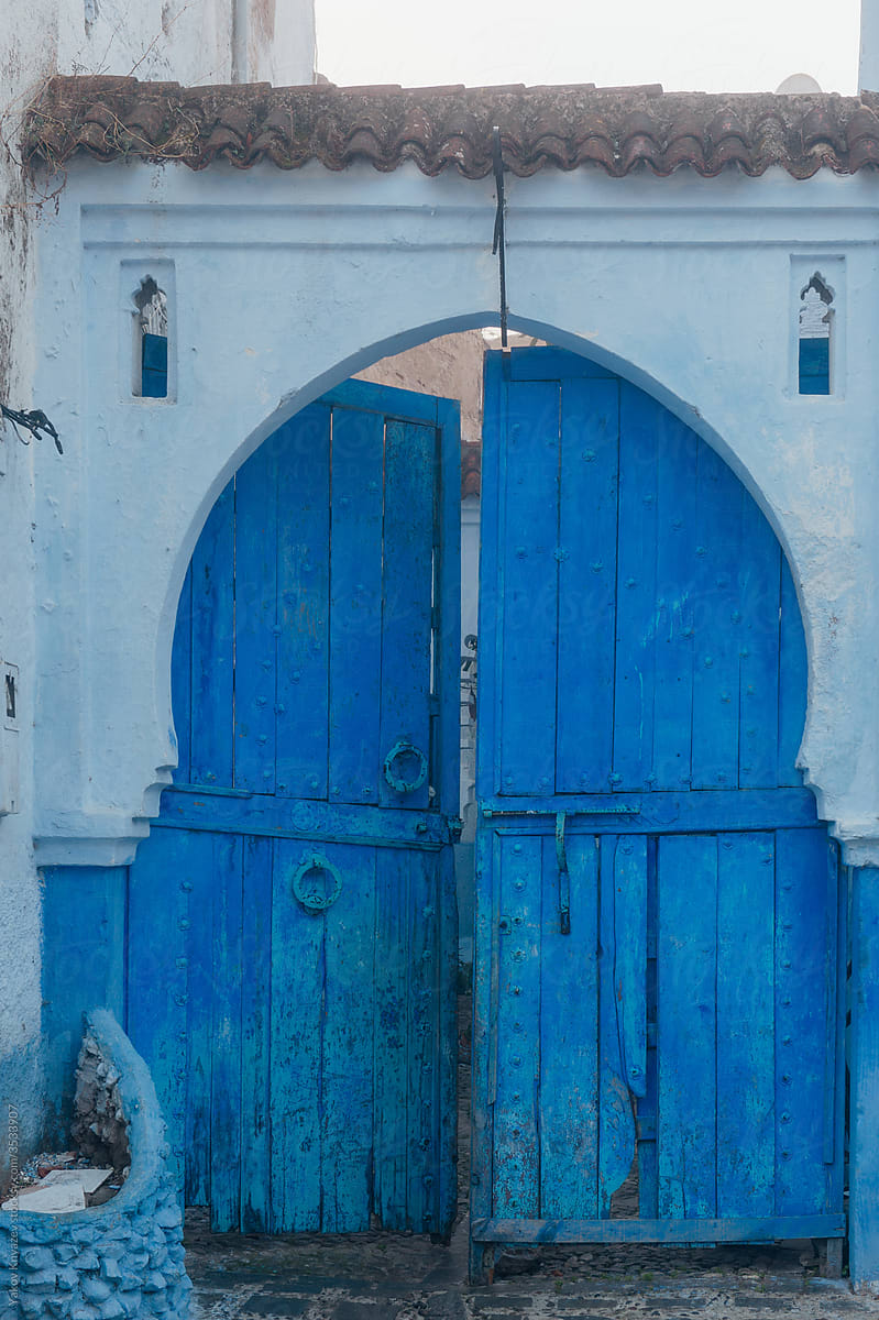 Morocco. Famous blue city of chefchaouen