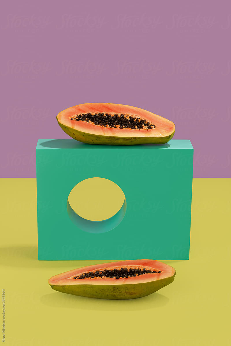 Abstract papaya