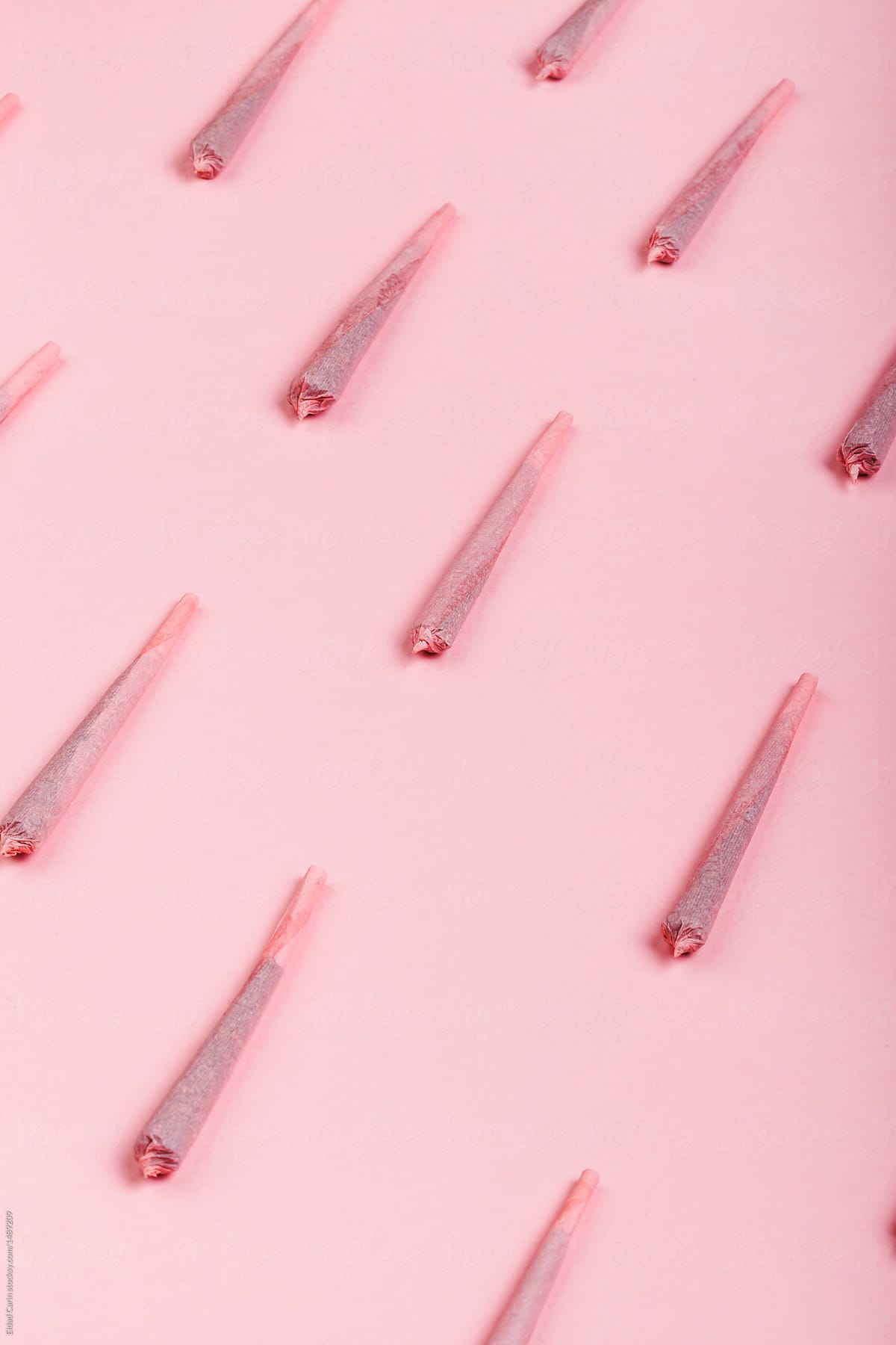 Pink Joints Pattern on Pink Background