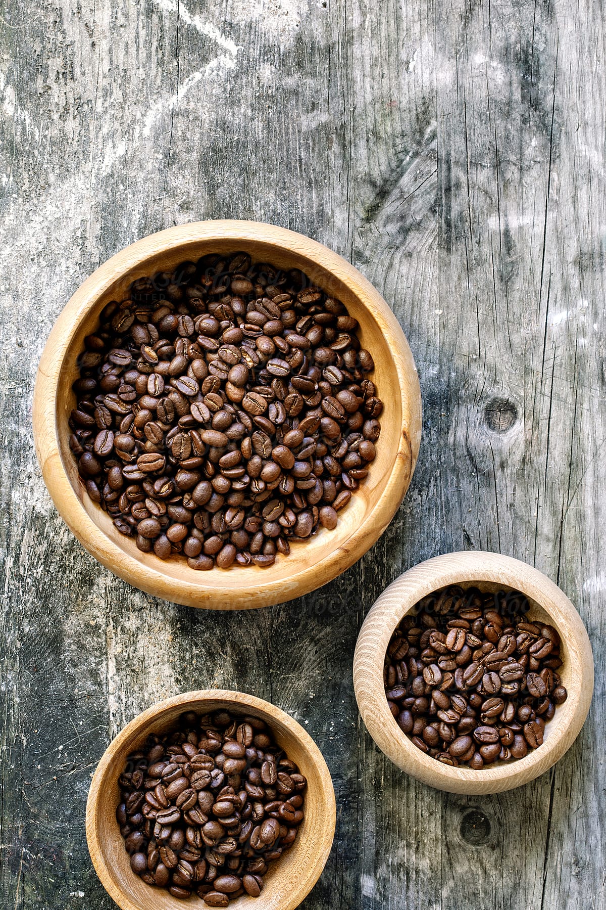 Fair trade coffee beans.