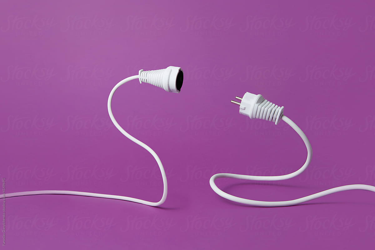 Two parts of disconnected extension cord