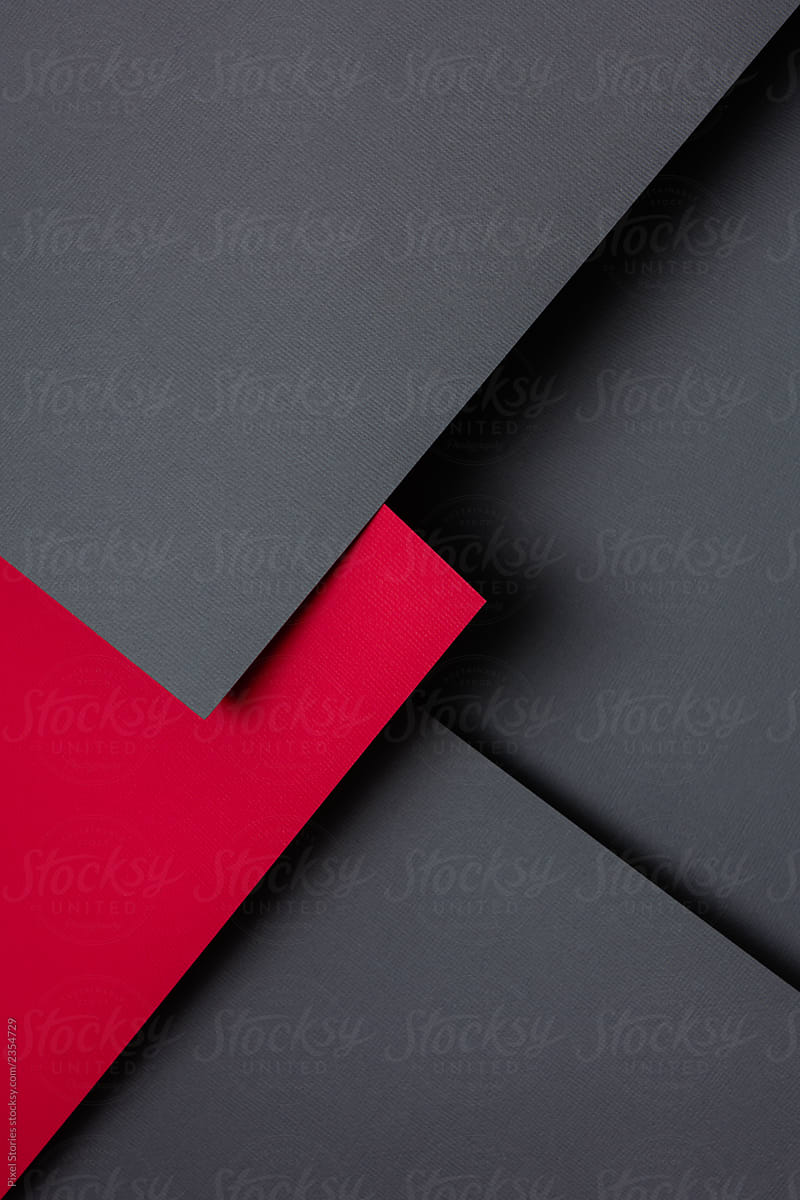 Red and black paper Background design
