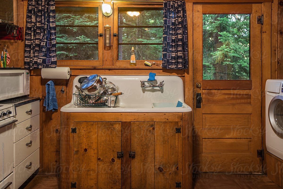 Vacation Cabin Kitchen Up North in the Woods