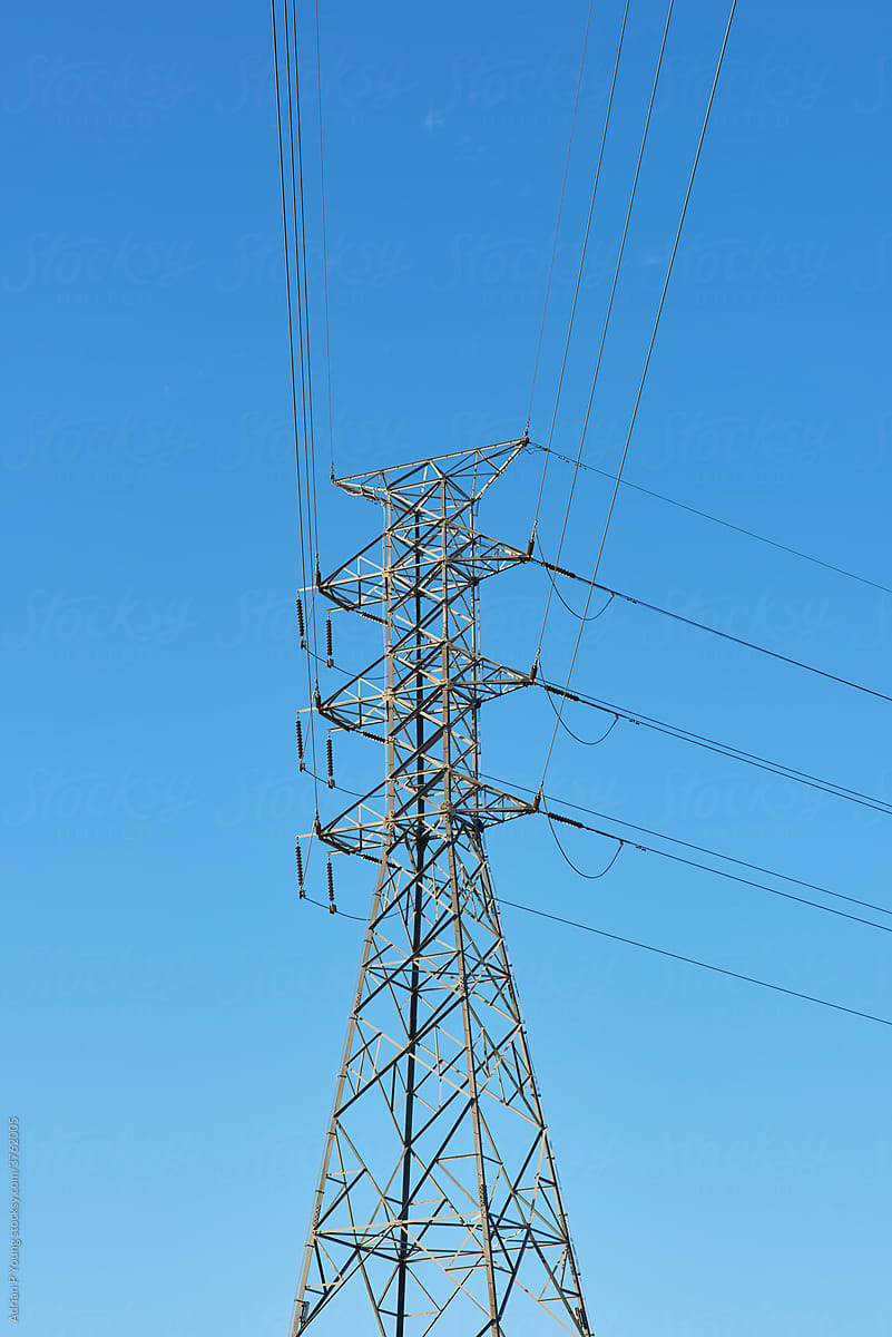 Electricity Pylon and Power Lines