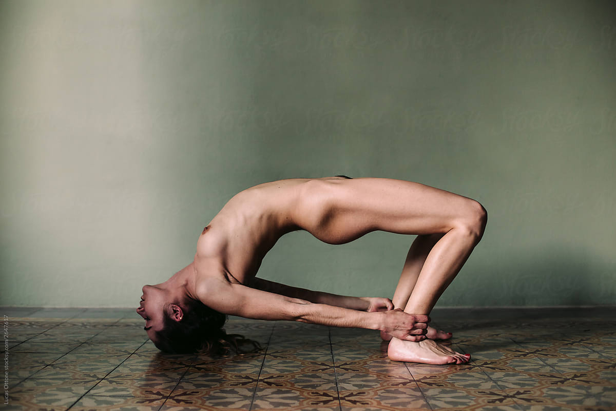 Nude yoga art