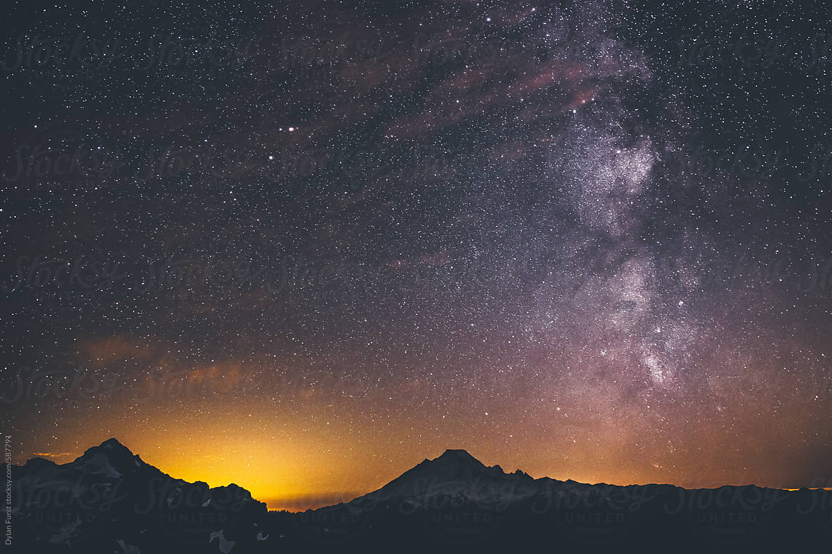 Milky Way over Mt. Baker