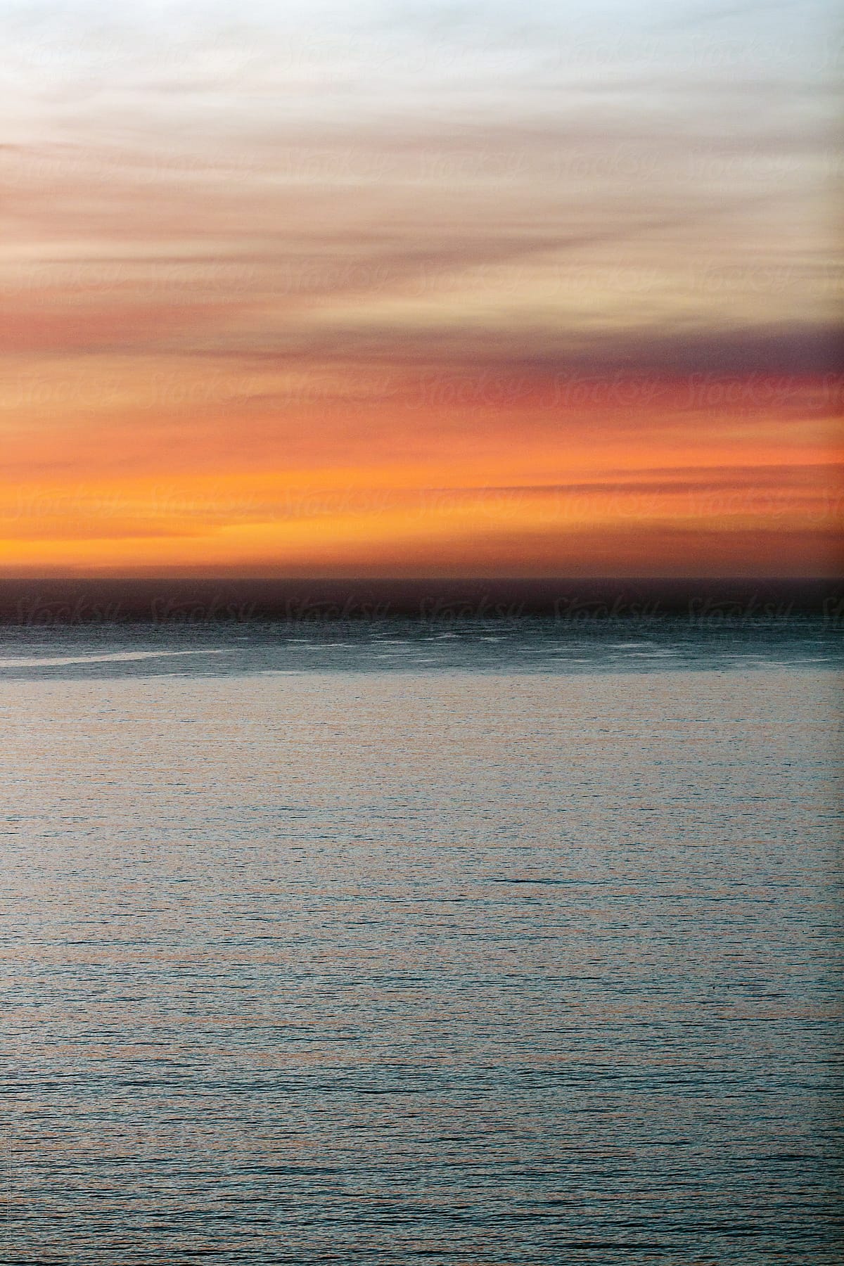 Coastal sunset