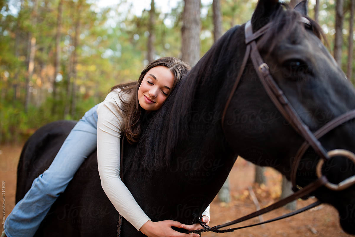 Teen Girl and Horse