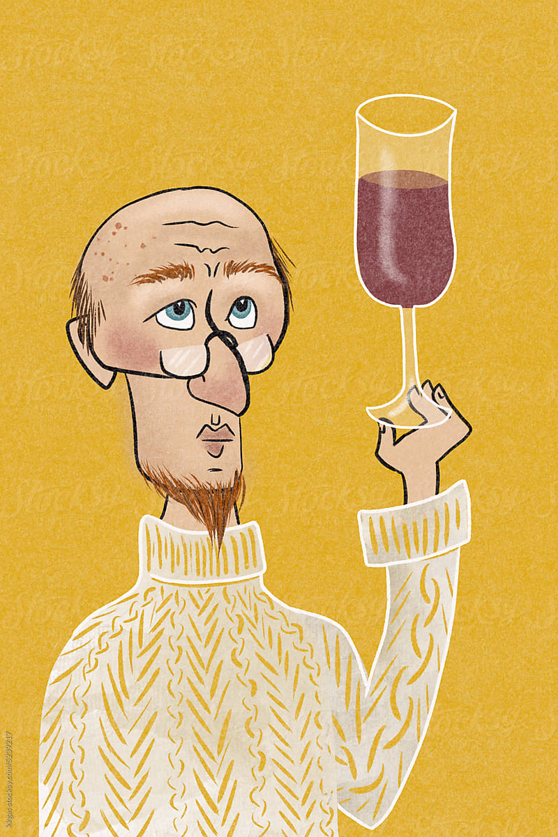 The winetaster illustration