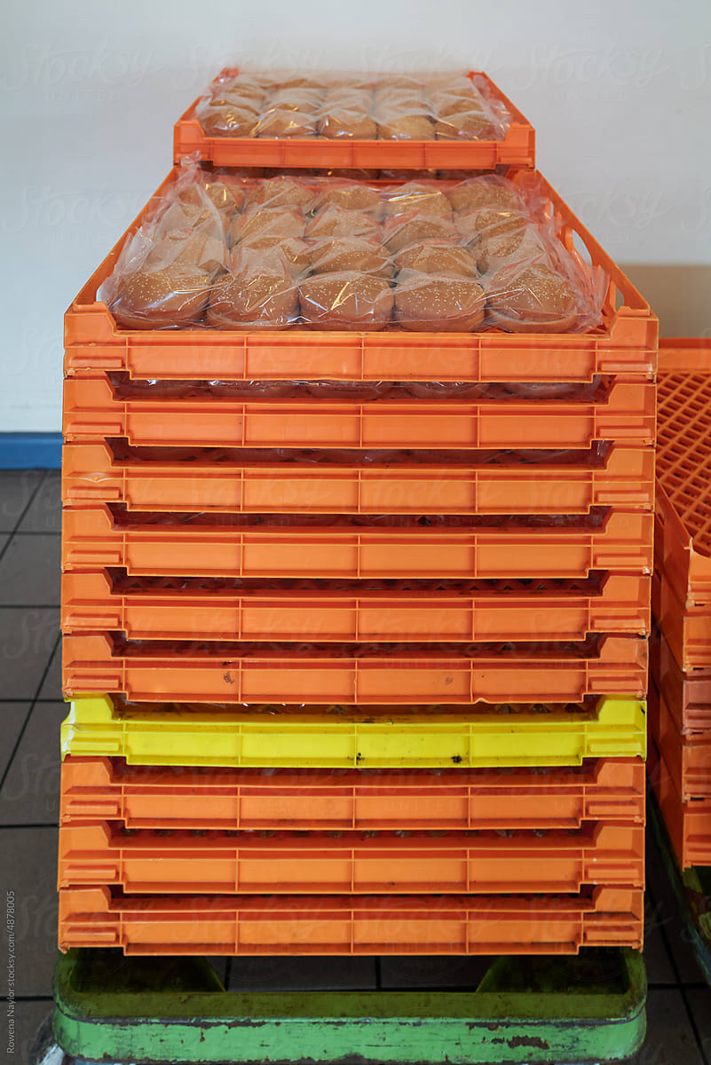 Delivery of burger buns