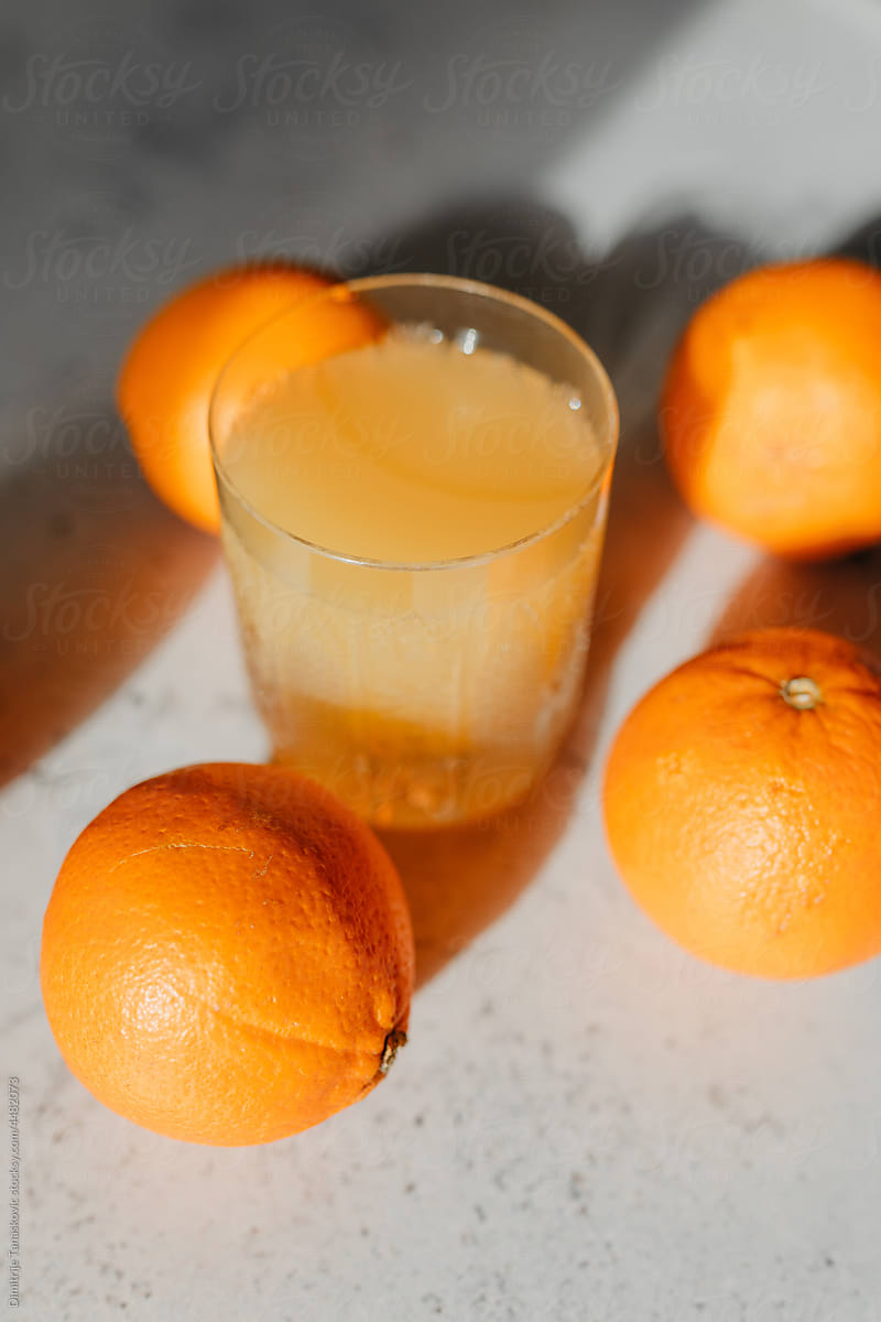 Orange Juice Closeup.