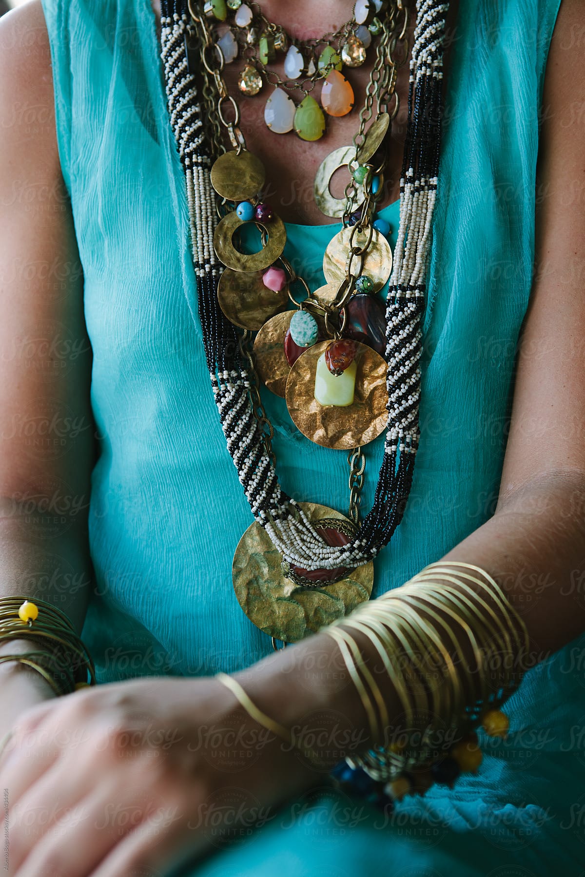 Young woman with jewelry