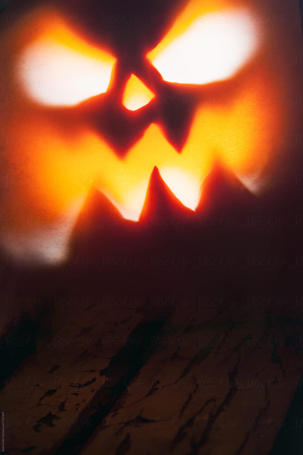 Halloween: Scary Pumpkin Face Glows With Evil Light