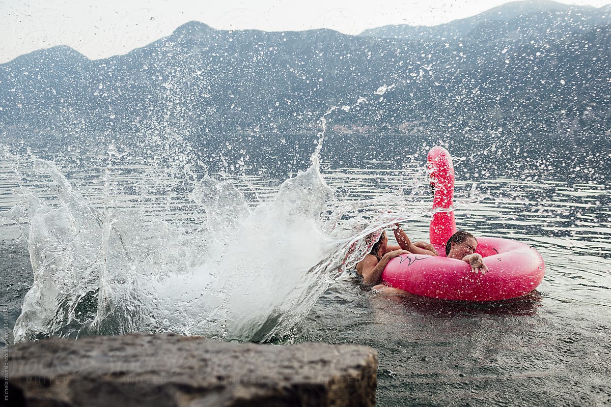Girls Having Fun In Water Del Colaborador De Stocksy Michela Ravasio
