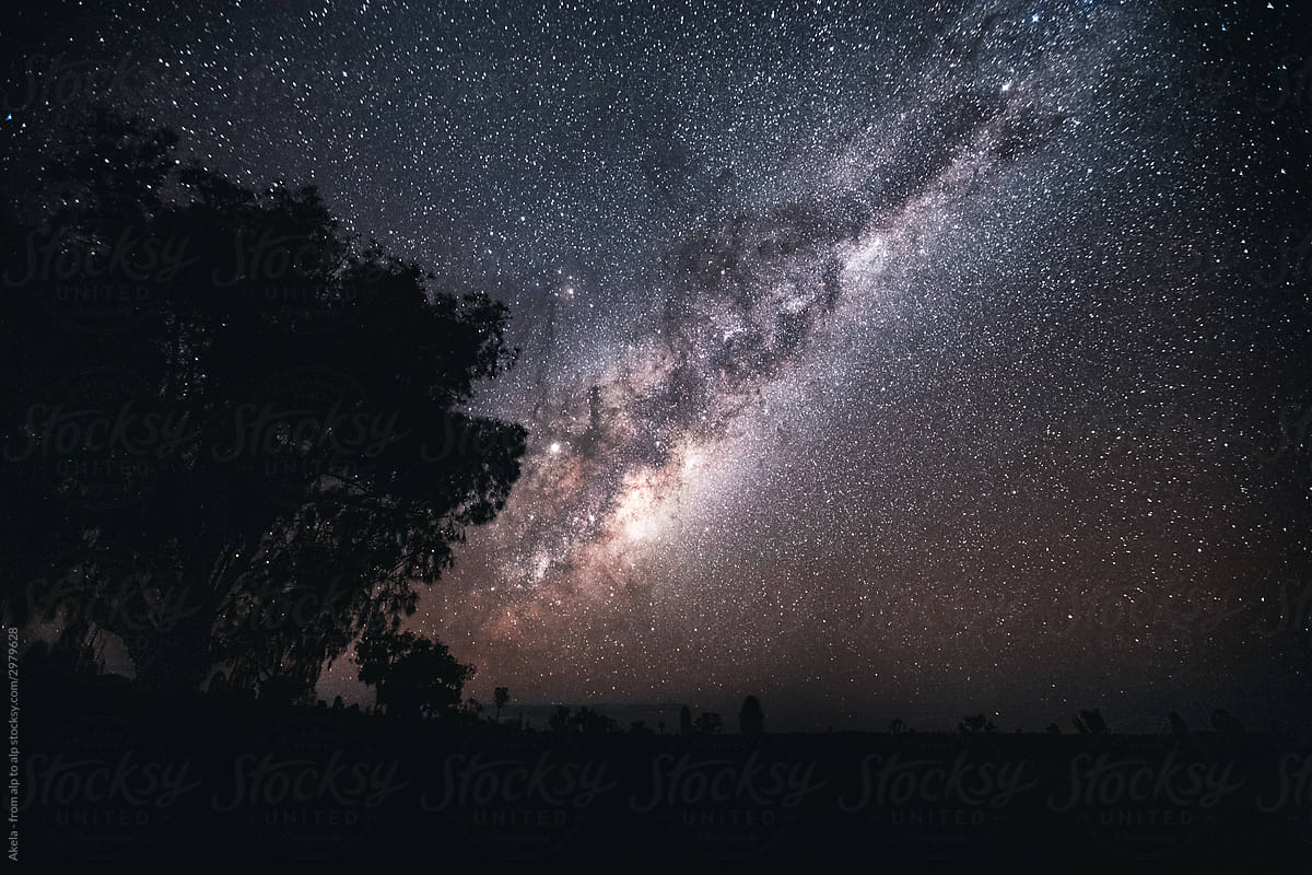 milky way in the outback