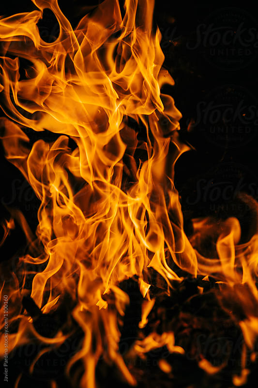 Detail of a flames
