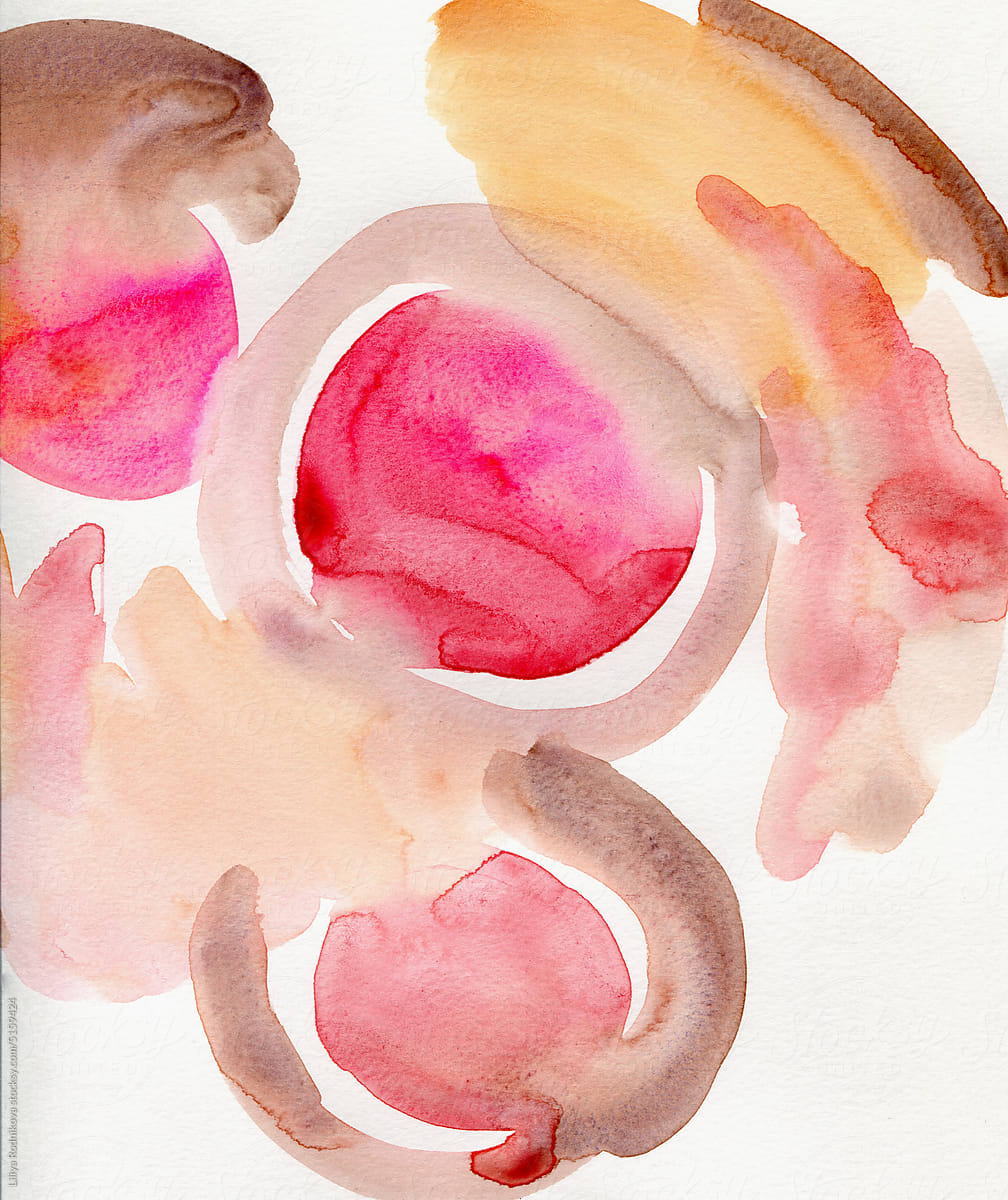 Abstract watercolor composition
